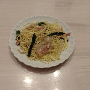 アスパラベーコンパスタ